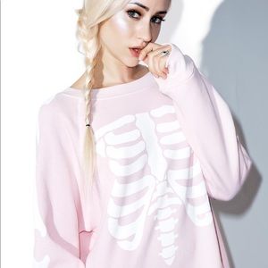 **ISO**Wildfox Pink Inside Out Sweater**